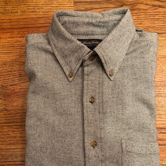 Brooks Brothers Herringbone Ls Shirt 
